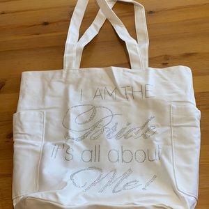 Bride White Tote Bag